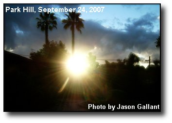 Backyard Sunset