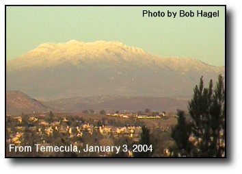 Snow on Mt. San Jacinto